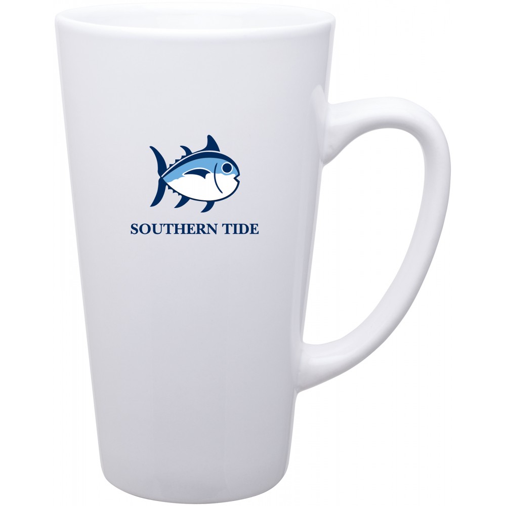 Custom Branded 16oz Tall Latte Mug (White) Custom Branded 16oz Tall Latte Mug (White)