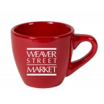 3.5 Ounce Espresso Mug Crimson with Logo