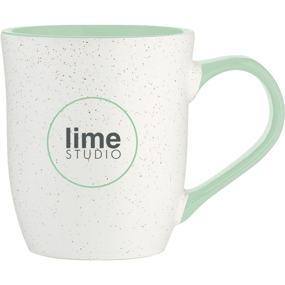 15oz Delmar Mug (Matte White & Glossy Mint) Custom Imprinted 15oz Delmar Mug (Matte White & Glossy Mint) Custom Imprinted
