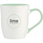 15oz Delmar Mug (Matte White & Glossy Mint) Custom Imprinted