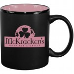 Personalized 11 oz. Pink In / Matte Black Out Hilo C Handle Mug