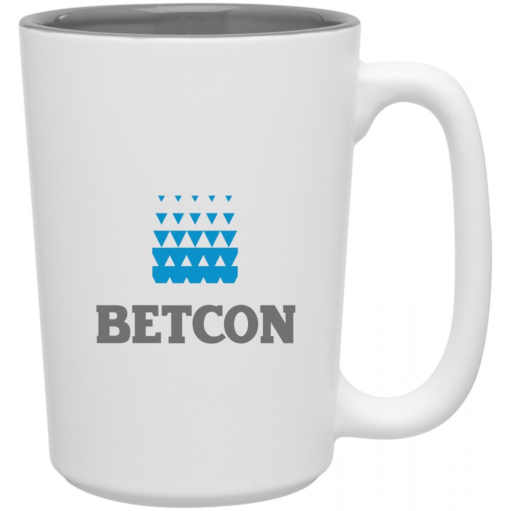 12oz Rocca Mug (Matte White & Glossy Storm Gray) Custom Printed 12oz Rocca Mug (Matte White & Glossy Storm Gray) Custom Printed