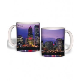 Personalized White Mug (11 Oz., Portland Skyline Mug)  Personalized White Mug (11 Oz., Portland Skyline Mug)