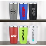 ARNO  20 OZ DOUBLE WALL STAINLESS STEEL VACUUM TUMBLER. 18/8 Double Wall Stainless Steel with Logo