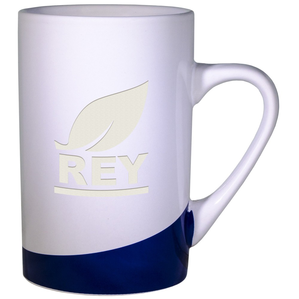 Custom Branded White & Cobalt Blue Beaverton Mug (12 Oz.) Custom Branded White & Cobalt Blue Beaverton Mug (12 Oz.)