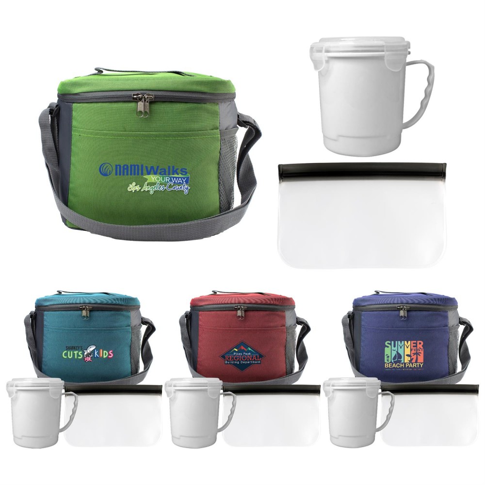 Modern Soup & Snack Set with Logo Modern Soup & Snack Set with Logo