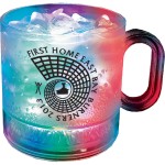 Customized 12 Oz. Light-Up Plastic Coffee Mug w/Handle