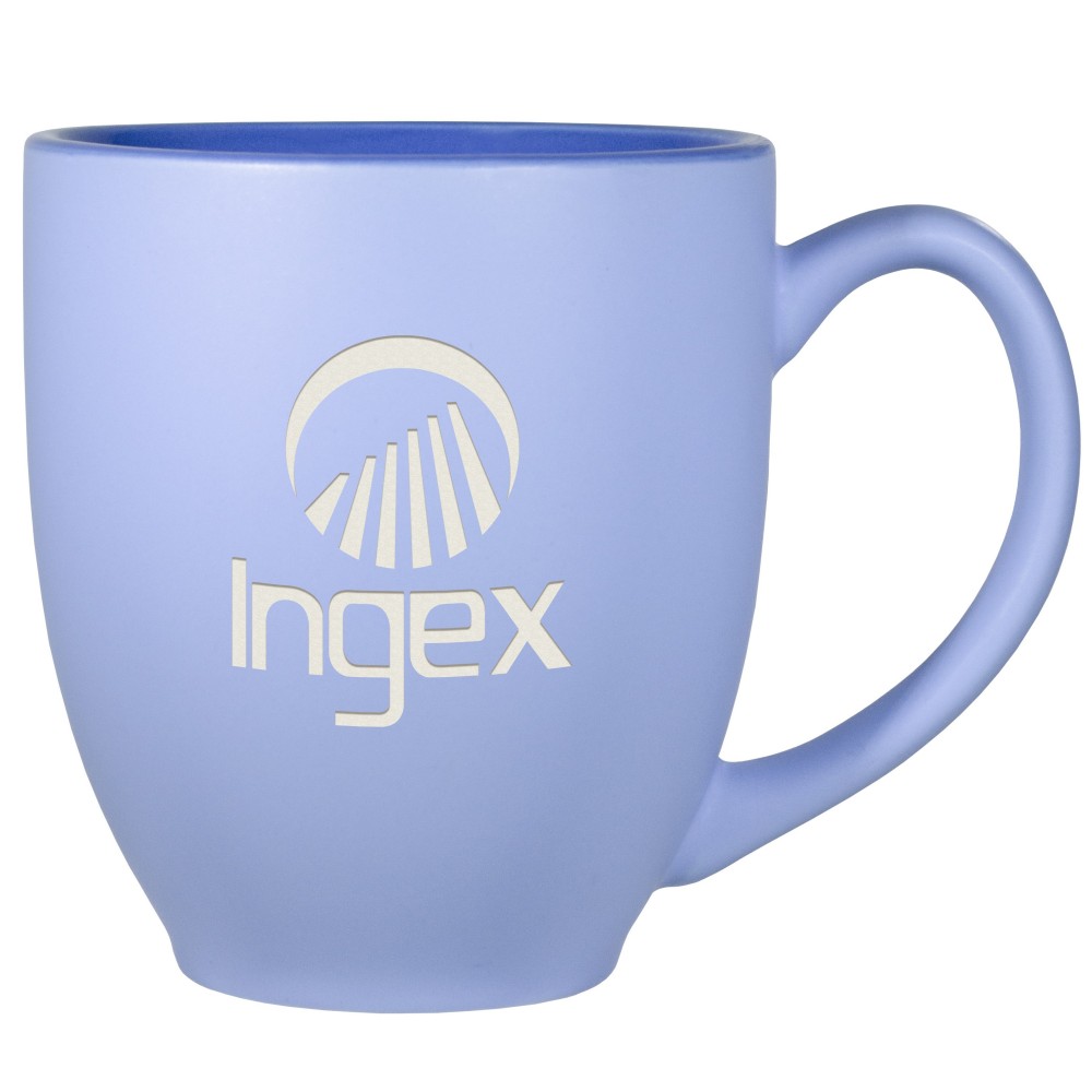 Logo Branded Sky Blue Pastel Bistro Mug (16 Oz.) Logo Branded Sky Blue Pastel Bistro Mug (16 Oz.)