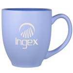 Logo Branded Sky Blue Pastel Bistro Mug (16 Oz.)