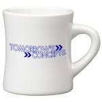 10 oz. White Military / Diner Mug with Logo