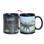 11oz Dinosaur Pattern Color Change Mug with Logo