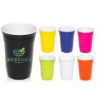 16 oz USA MADE Reusable Double Wall Insulated Plastic Gameday Beverage Travel Party Cups Custom Imprinted