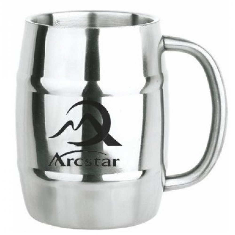 Custom Printed 14 Oz. Stainless Steel Keg Mug Custom Printed 14 Oz. Stainless Steel Keg Mug