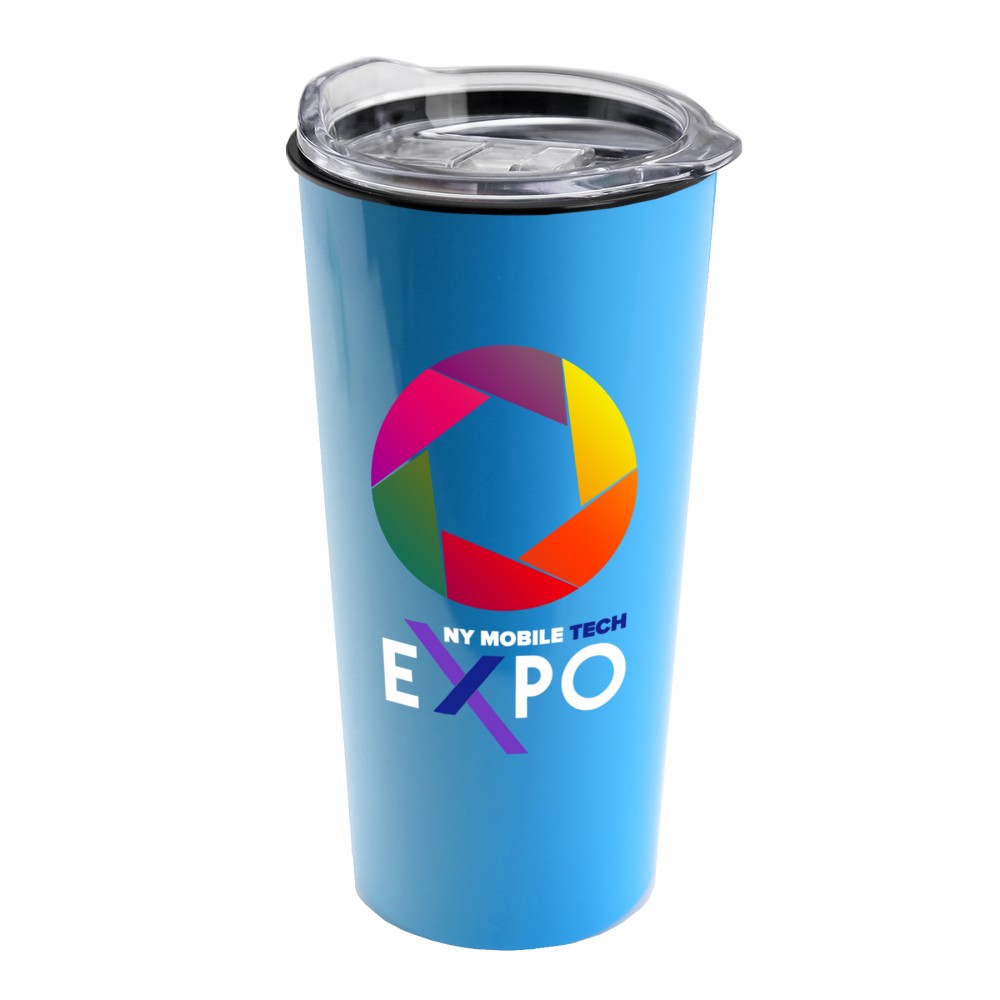 The Roadmaster - 18 Oz. Travel Tumbler w/Clear Slide Lid - Digital with Logo The Roadmaster - 18 Oz. Travel Tumbler w/Clear Slide Lid - Digital with Logo