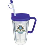 Custom Printed 16 Oz. Double Wall Insulated Thermal Travel Mug - Custom Decal