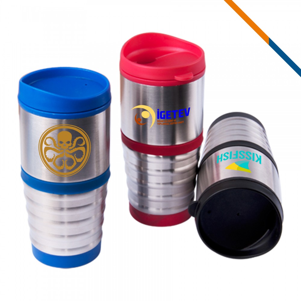 Ripple Stainless Steel Mug Logo Printed Ripple Stainless Steel Mug Logo Printed