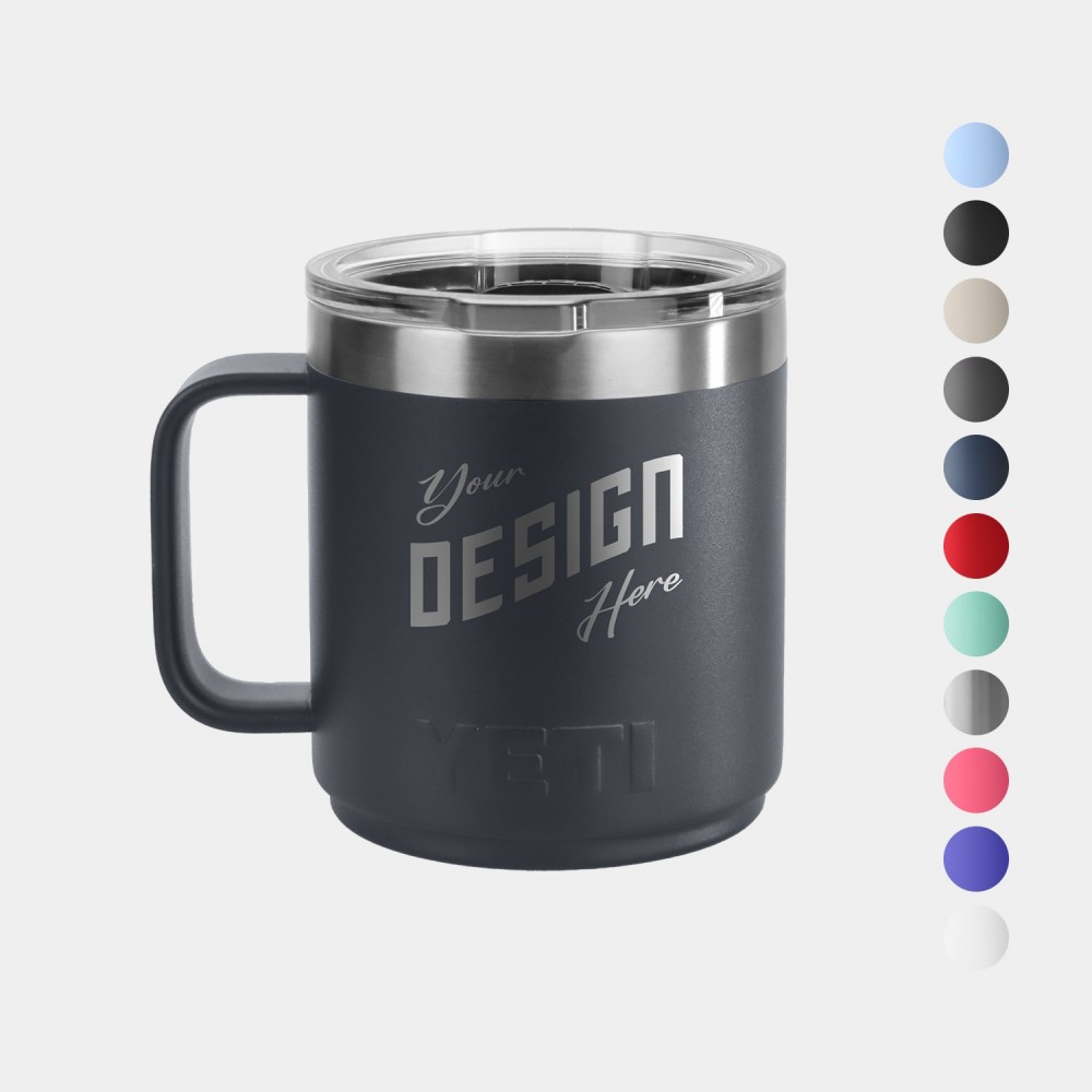 10 Oz YETI Stainless Steel Insulated Stackable Mug with Logo 10 Oz YETI Stainless Steel Insulated Stackable Mug with Logo