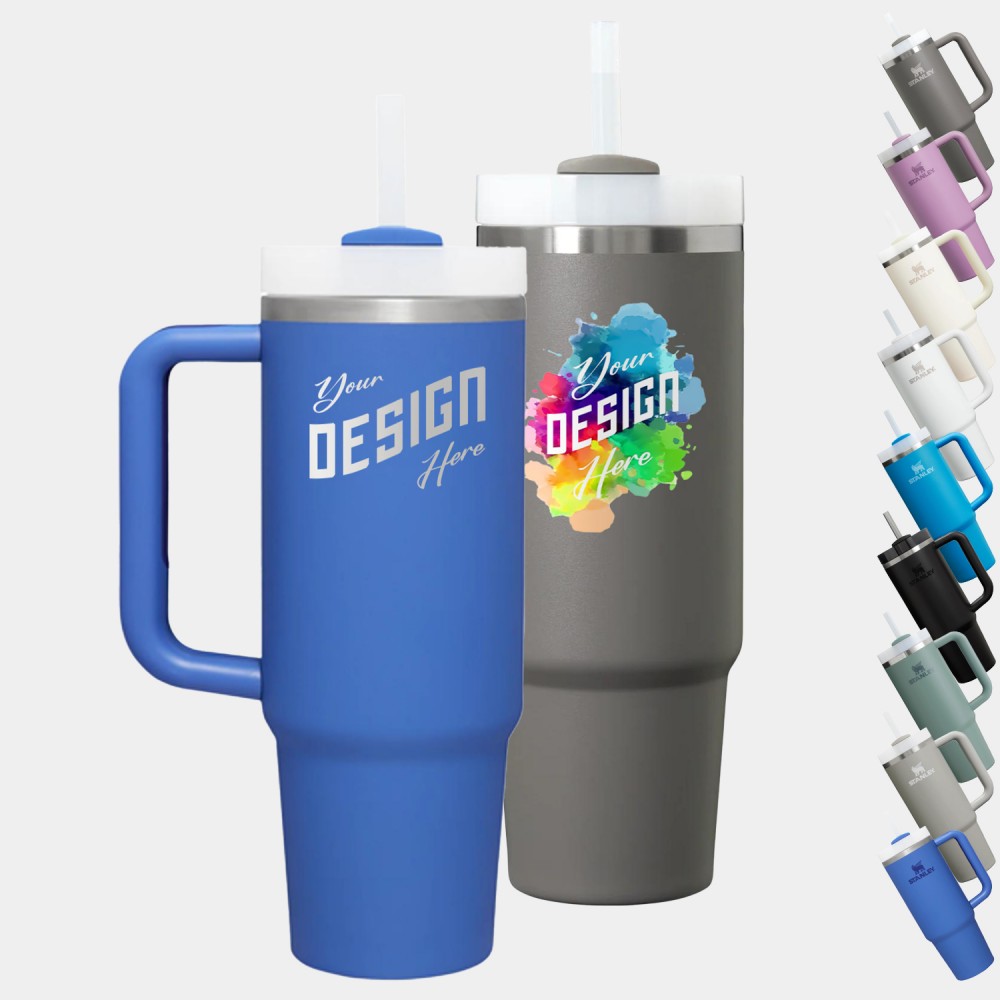 Personalized 30 oz Stanley Stainless Steel Insulated Quencher Travel Mug Personalized 30 oz Stanley Stainless Steel Insulated Quencher Travel Mug