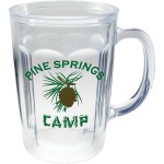 Logo Printed 14 Oz. Double Wall Thermal Mug - Screen Printed