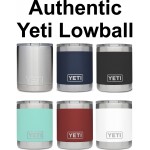 Authentic YETI 10 oz. Lowball Laser Engraved Logo Printed