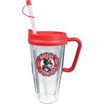 24 Oz. Double Wall Insulated Thermal Travel Mug - Embroidered Emblem Custom Imprinted