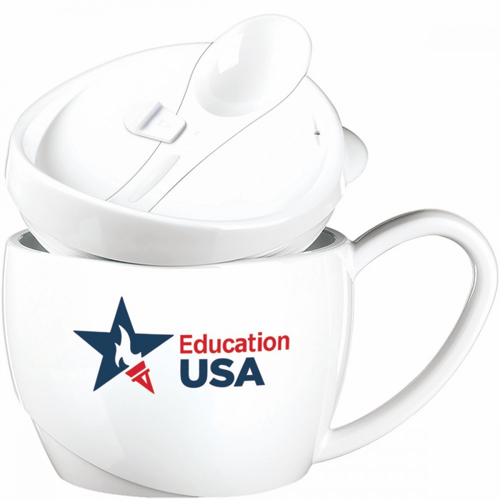 Custom Imprinted 15 Oz. Soup Mug Soupreme USA - Made in the USA Custom Imprinted 15 Oz. Soup Mug Soupreme USA - Made in the USA