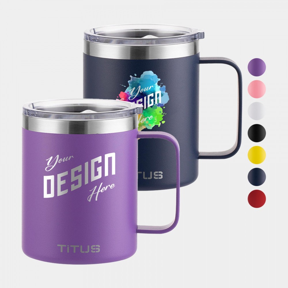 Customized Premium 12 oz TiTUS Double Wall Stainless Steel Insulated Mug Customized Premium 12 oz TiTUS Double Wall Stainless Steel Insulated Mug