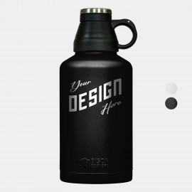 64 oz Bison Growler Stainless Steel Insulated Bottle with Logo