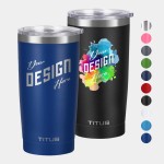 Custom Premium 20 oz TiTUS Double Wall Stainless Steel Insulated Tumbler