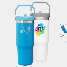 Promotional 30 oz Stanley Stainless Steel Insulated Flip Straw Tumbler