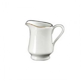 Custom Branded Gold Banded Rim Style Creamer - 8 Oz. Custom Branded Gold Banded Rim Style Creamer - 8 Oz.