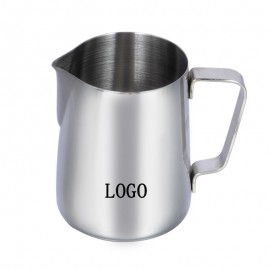 12oz 304 Stainless Steel Milk Frothing Pitcher Jug with Logo