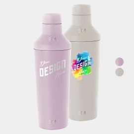 20 oz Simple Modern Stainless Steel Double-Walled Insulated Classic Cocktail Shaker w/ Jigger Lid with Logo