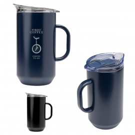 67 Oz. Marston Stainless Steel Pitcher with Logo  67 Oz. Marston Stainless Steel Pitcher with Logo
