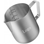 Personalized 304 Stainless Steel Creamer Frothing Pitcher for Espresso Machines Milk Frothers Latte Art 12 OZ