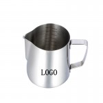 12oz Stainless Steel Milk Frothing Pitcher Jug with Measurement Scale with Logo