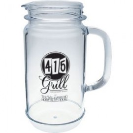 Logo Branded 32 Oz. Mason Jar Pitcher