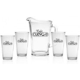 Pitcher & Pint Glass Set with Logo  Pitcher & Pint Glass Set with Logo