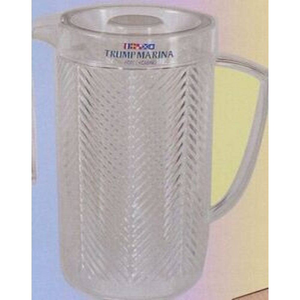 Promotional Plastic Covered Chevron Pitcher w/ Cover (80 Oz) Promotional Plastic Covered Chevron Pitcher w/ Cover (80 Oz)