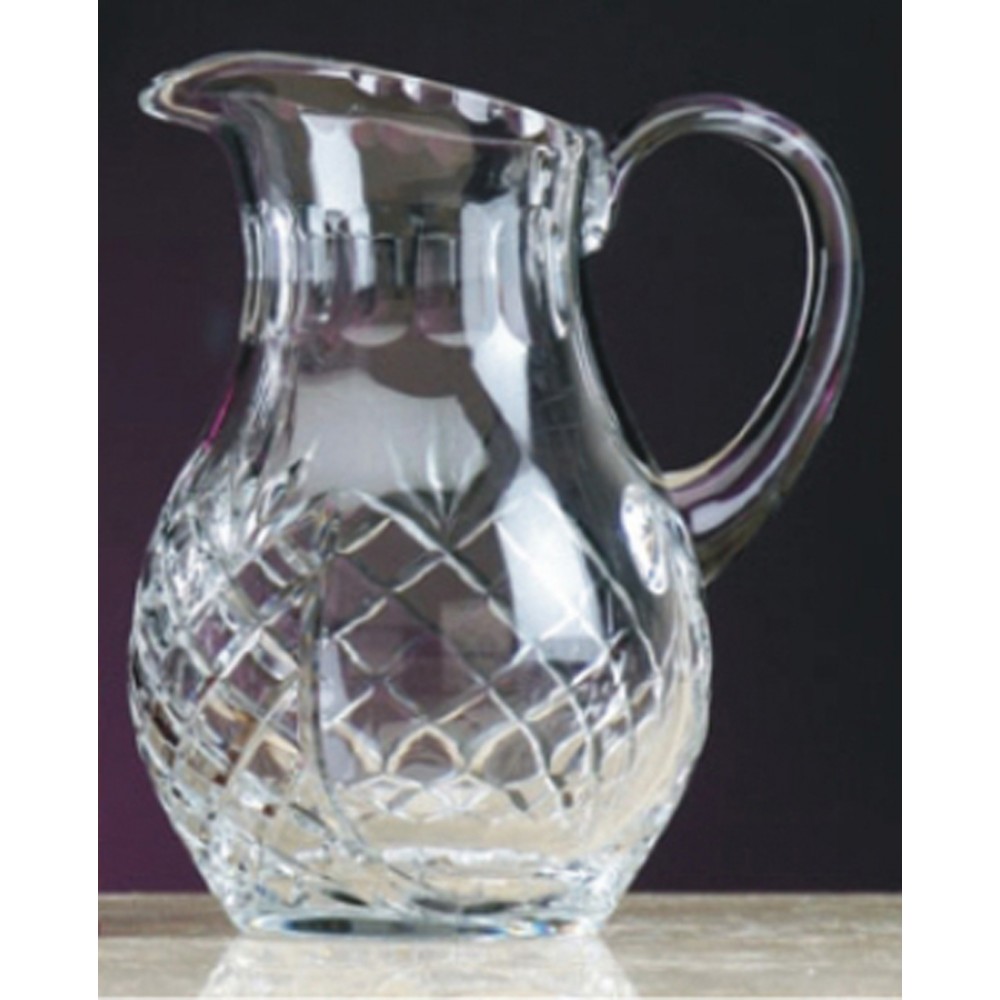 Custom Branded Crystal Pitcher Award w/ Handle (10") Custom Branded Crystal Pitcher Award w/ Handle (10")