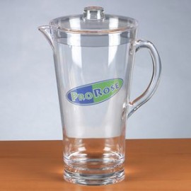 2 Liter Clear Acrylic Pitcher w/ Lid with Logo  2 Liter Clear Acrylic Pitcher w/ Lid with Logo