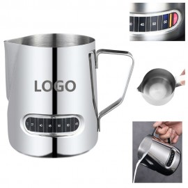 Milk Frothing Pitchers With Temperature Display with Logo
