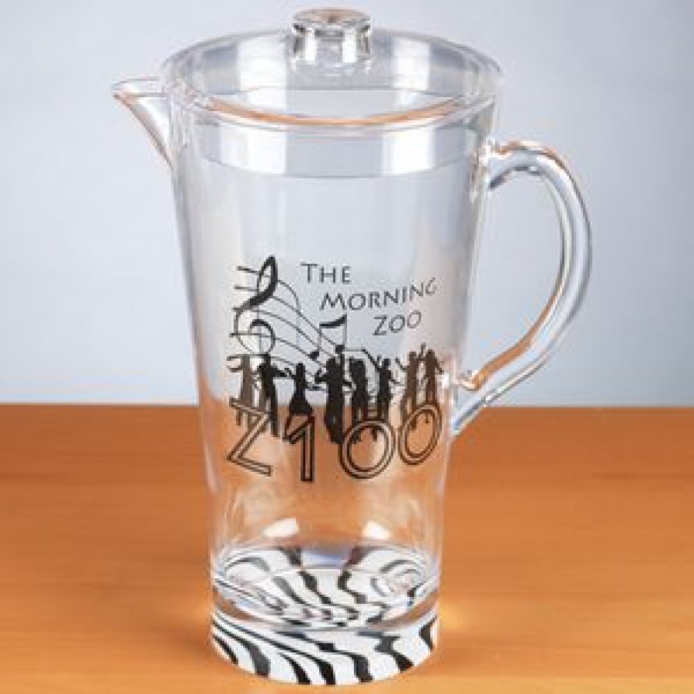 Custom Printed 2 Liter Zebra/Leopard/Tiger Acrylic Pitcher w/Lid Custom Printed 2 Liter Zebra/Leopard/Tiger Acrylic Pitcher w/Lid