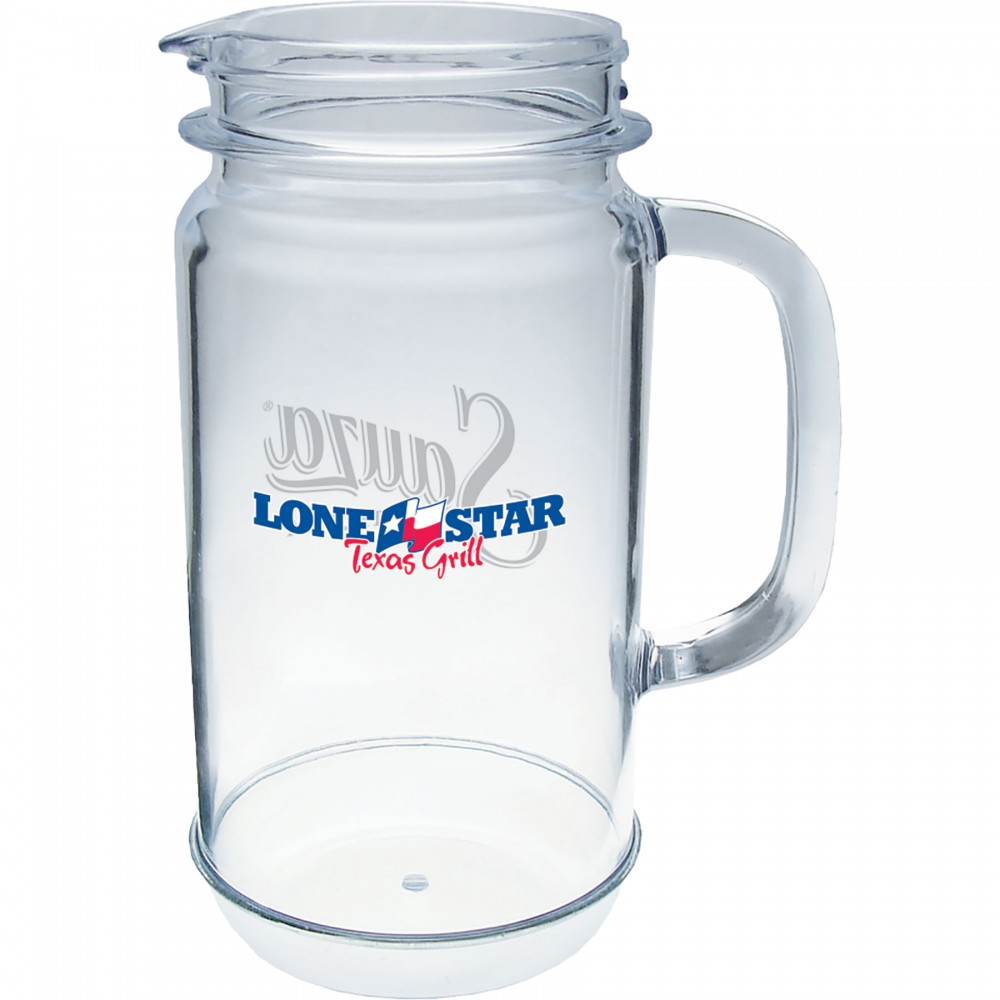 Custom Printed 32 Oz. Mason Jar Pitcher