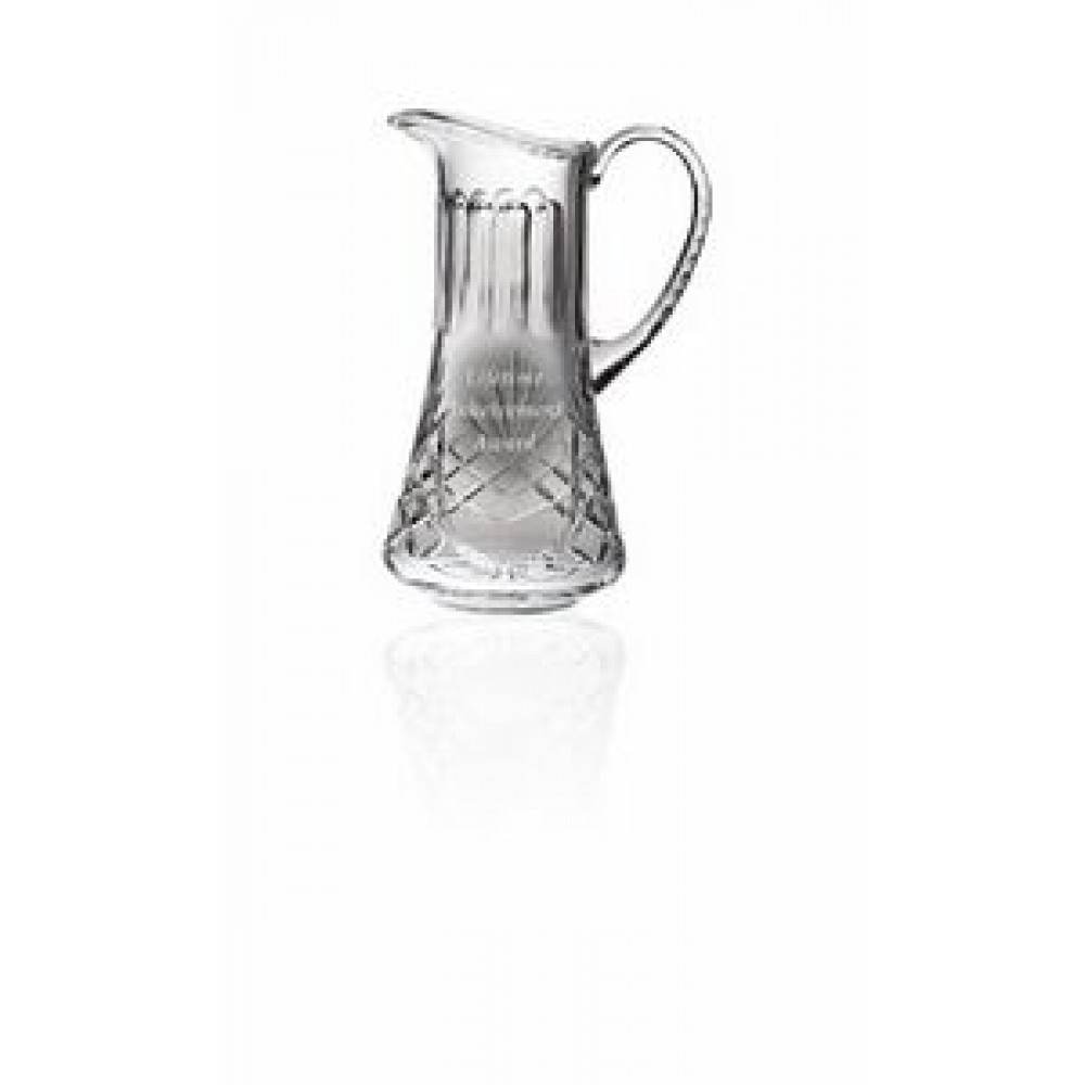 Promotional 32 Oz. 24% Lead-Cut Crystal Pitcher w/Handle Promotional 32 Oz. 24% Lead-Cut Crystal Pitcher w/Handle