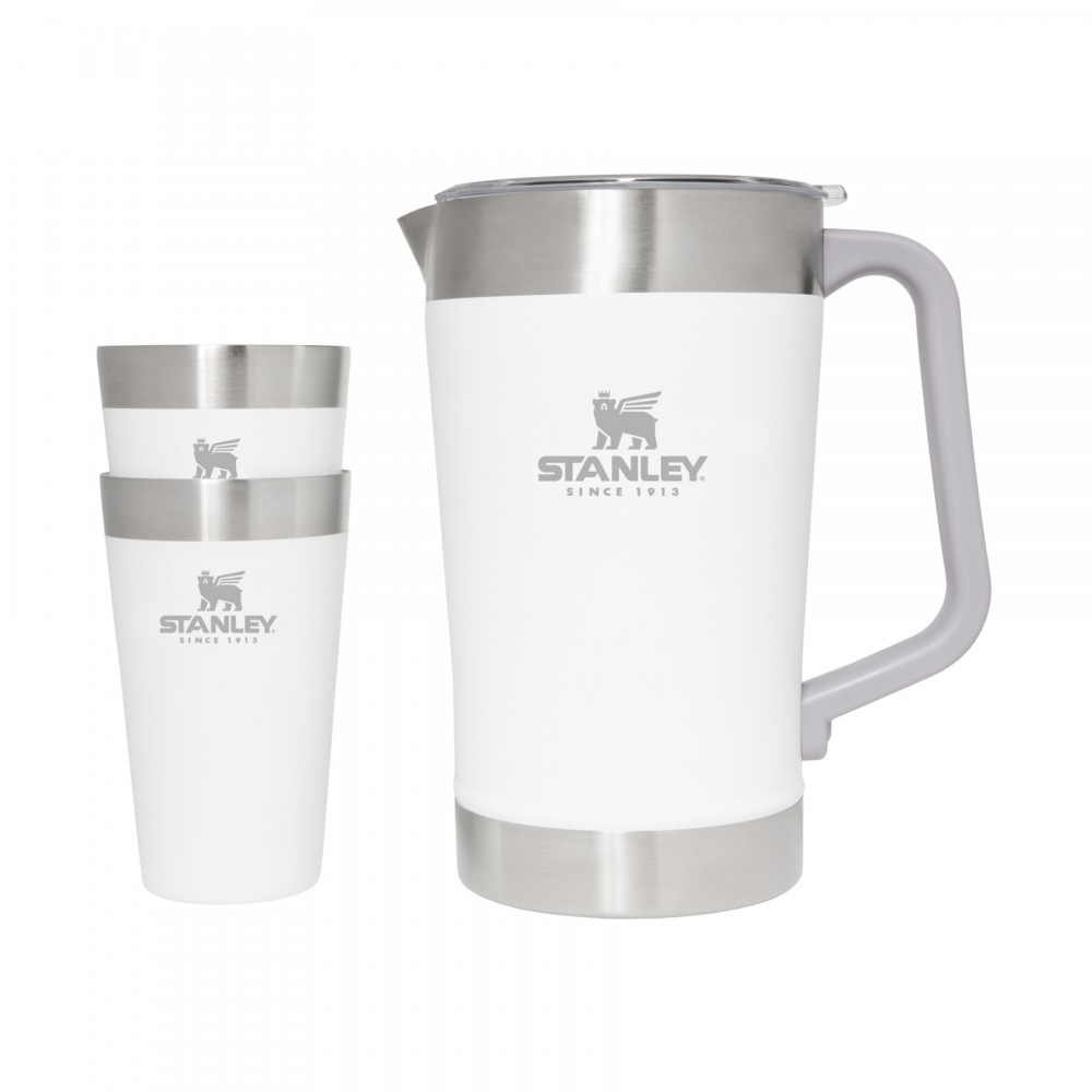 Personalized Stanley Drinkware Classic Stay Chill Pitcher Set, Polar White