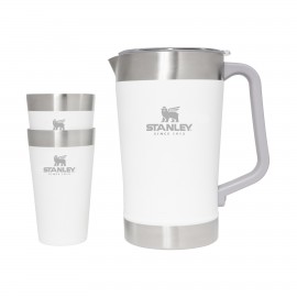 Personalized Stanley Drinkware Classic Stay Chill Pitcher Set, Polar White
