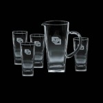 Personalized Sterling Pitcher & 4 Hiballs