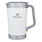 Stanley Drinkware Classic Stay Chill Pitcher, 64 Oz., Polar White with Logo