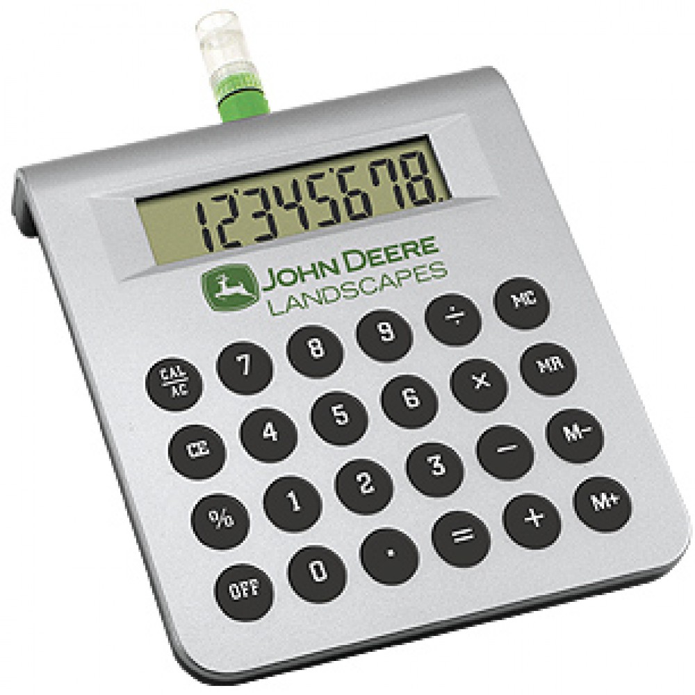 Water-Powered Desktop Calculator with Logo